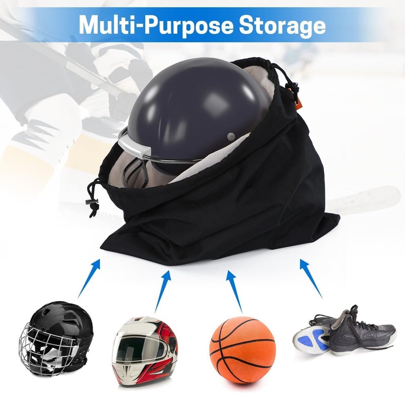 VISEMAN Hockey Helmet Bag, Lightweight Helmet Storage Bag with Drawstring Closure, Waterproof Hockey Helmet Organizer Bag - Image 5